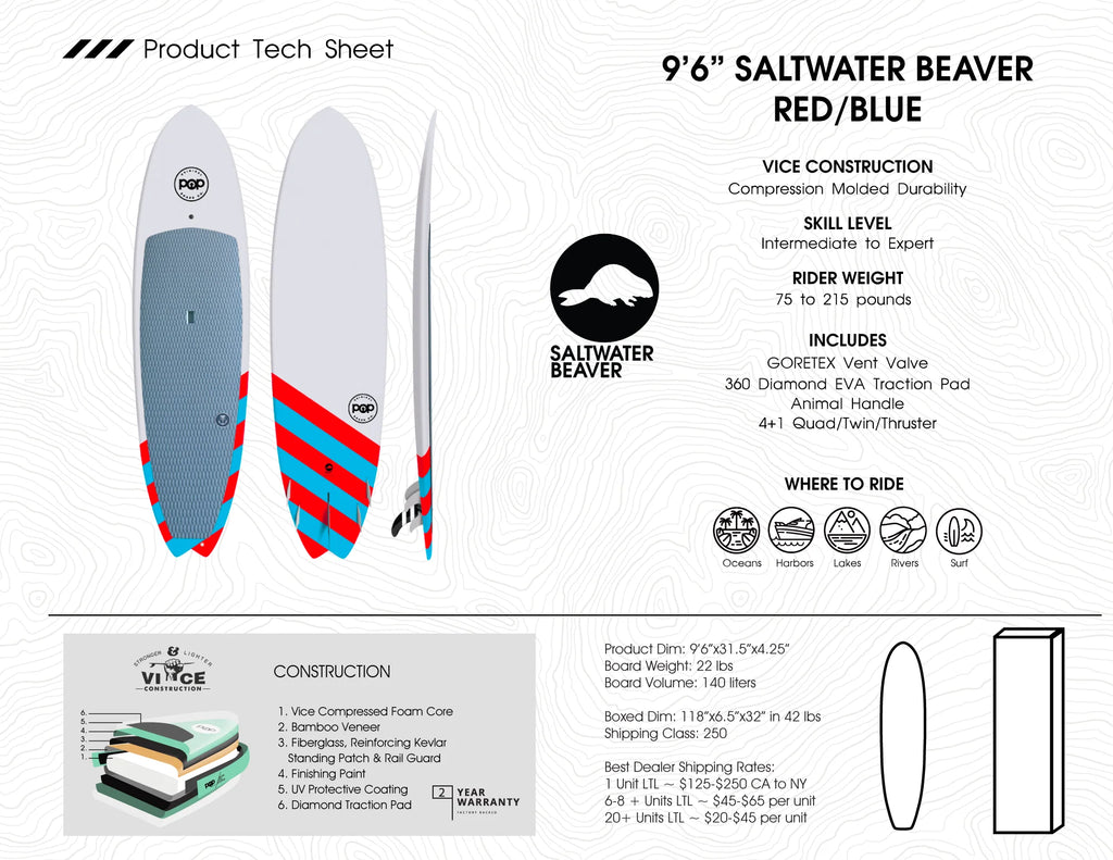 9'6 Saltwater Beaver